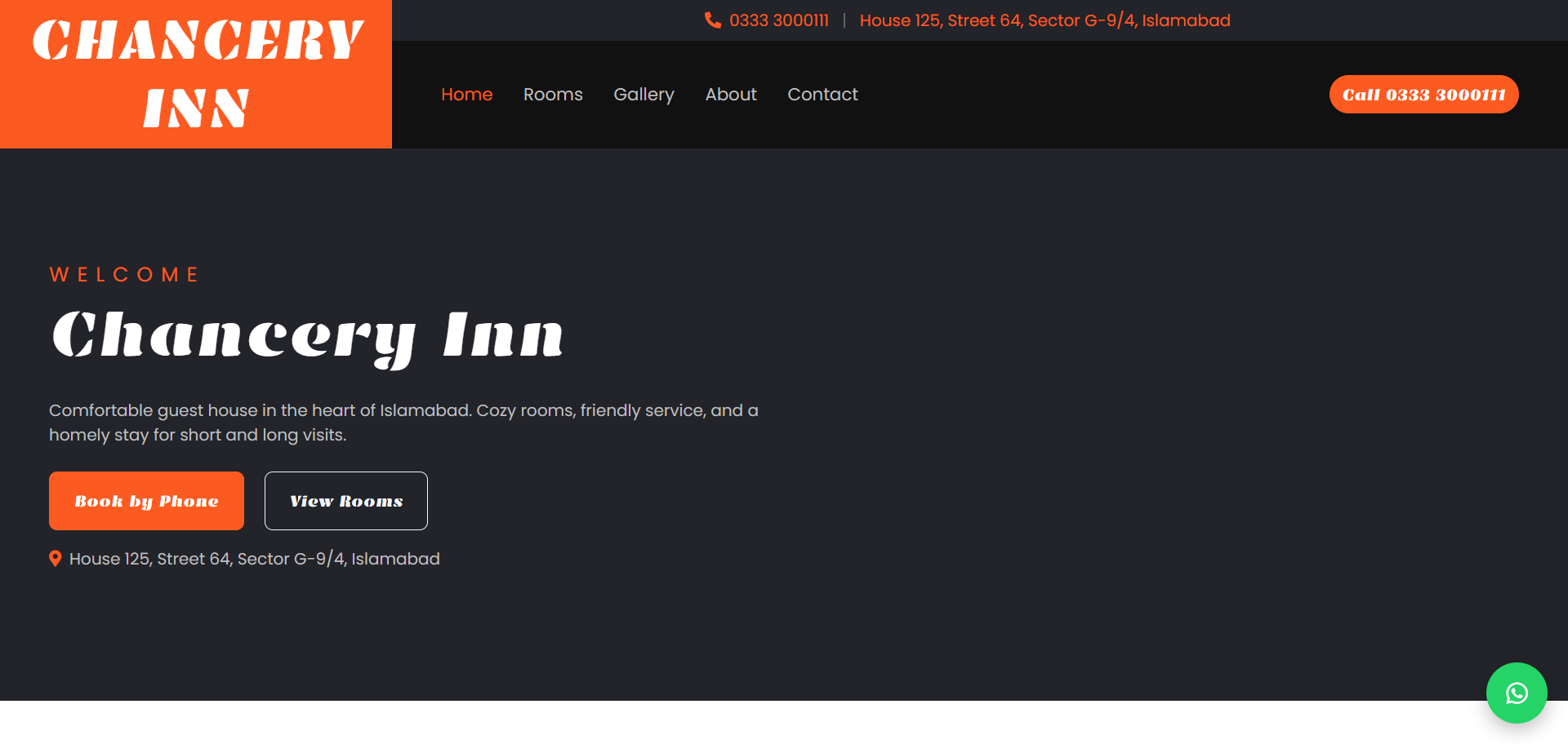 Chancery Inn Guest House